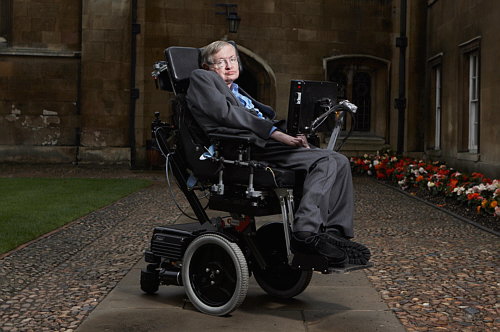 Stephen Hawking en casa