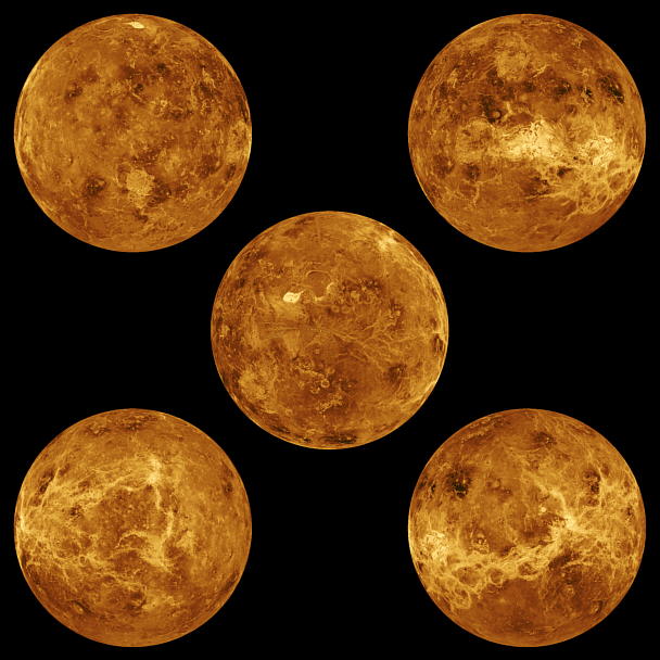 Cinco fotos de Venus
